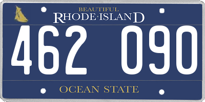 RI license plate 462090