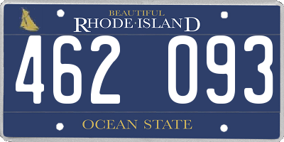 RI license plate 462093