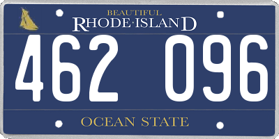 RI license plate 462096