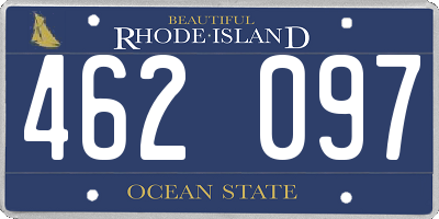RI license plate 462097