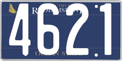 RI license plate 4621