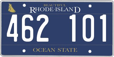 RI license plate 462101