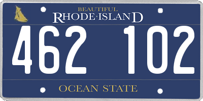 RI license plate 462102