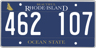 RI license plate 462107