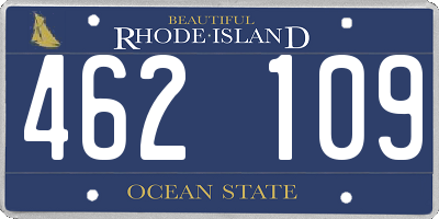 RI license plate 462109
