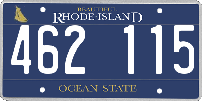 RI license plate 462115