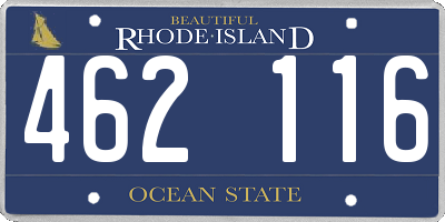RI license plate 462116