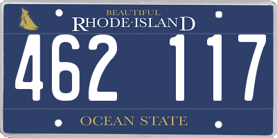 RI license plate 462117