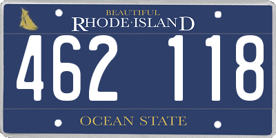 RI license plate 462118