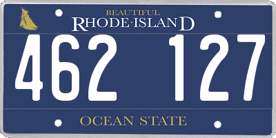 RI license plate 462127