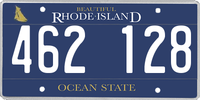 RI license plate 462128