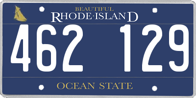 RI license plate 462129