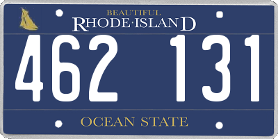 RI license plate 462131