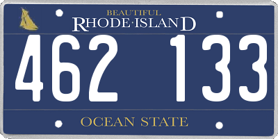 RI license plate 462133