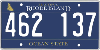 RI license plate 462137