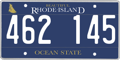 RI license plate 462145