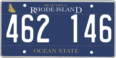 RI license plate 462146