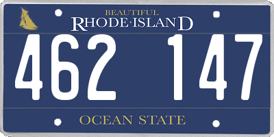 RI license plate 462147