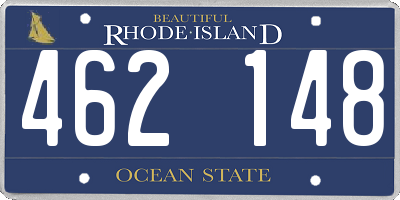 RI license plate 462148