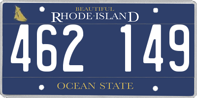 RI license plate 462149