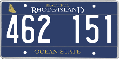 RI license plate 462151