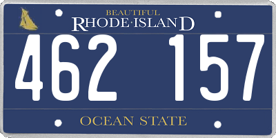 RI license plate 462157