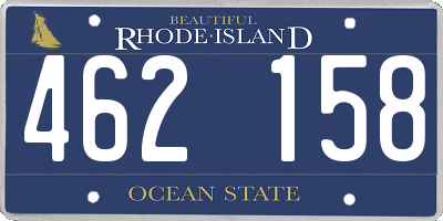 RI license plate 462158