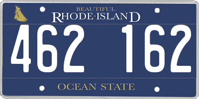 RI license plate 462162