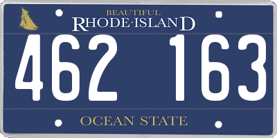 RI license plate 462163