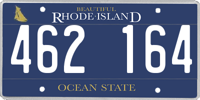 RI license plate 462164