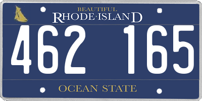 RI license plate 462165