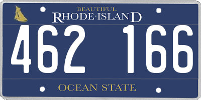 RI license plate 462166