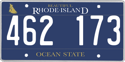 RI license plate 462173