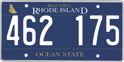 RI license plate 462175
