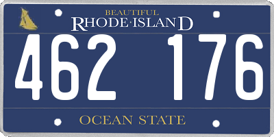 RI license plate 462176