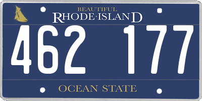 RI license plate 462177
