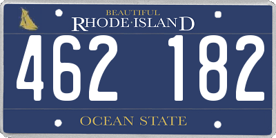 RI license plate 462182