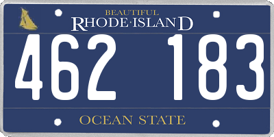RI license plate 462183