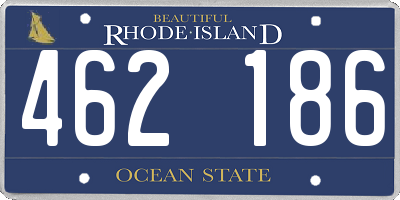 RI license plate 462186