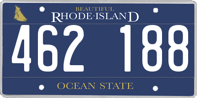 RI license plate 462188