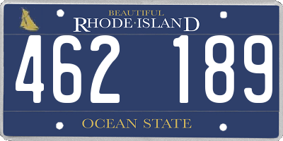 RI license plate 462189