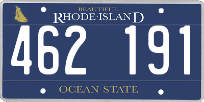 RI license plate 462191