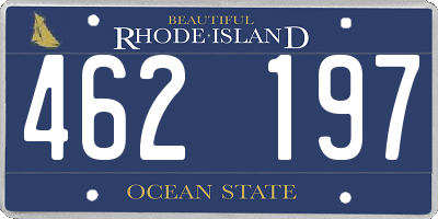 RI license plate 462197