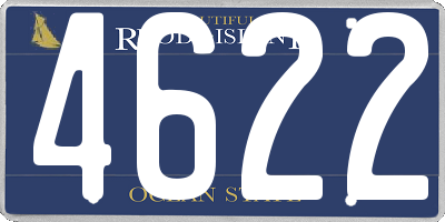 RI license plate 4622