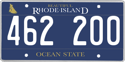 RI license plate 462200