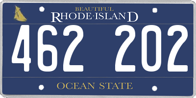 RI license plate 462202