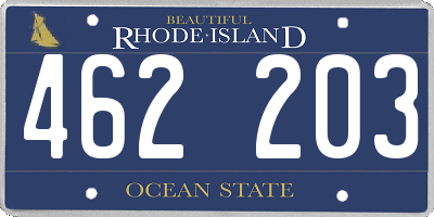 RI license plate 462203