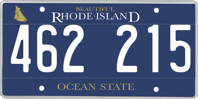 RI license plate 462215