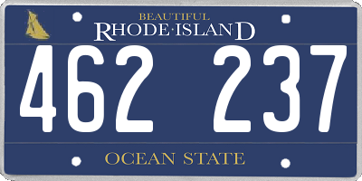 RI license plate 462237