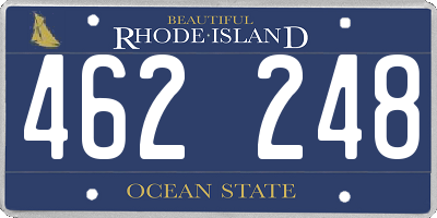 RI license plate 462248